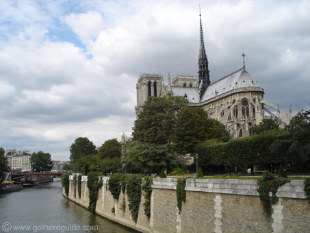 Notre Dame Cathedral flying buttresses